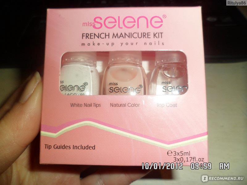 Инструкция miss selene french manicure kit