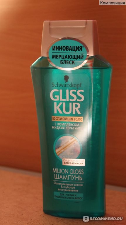 Шампунь Gliss kur Million Gloss Самый любимый из семейства Глисс Кур