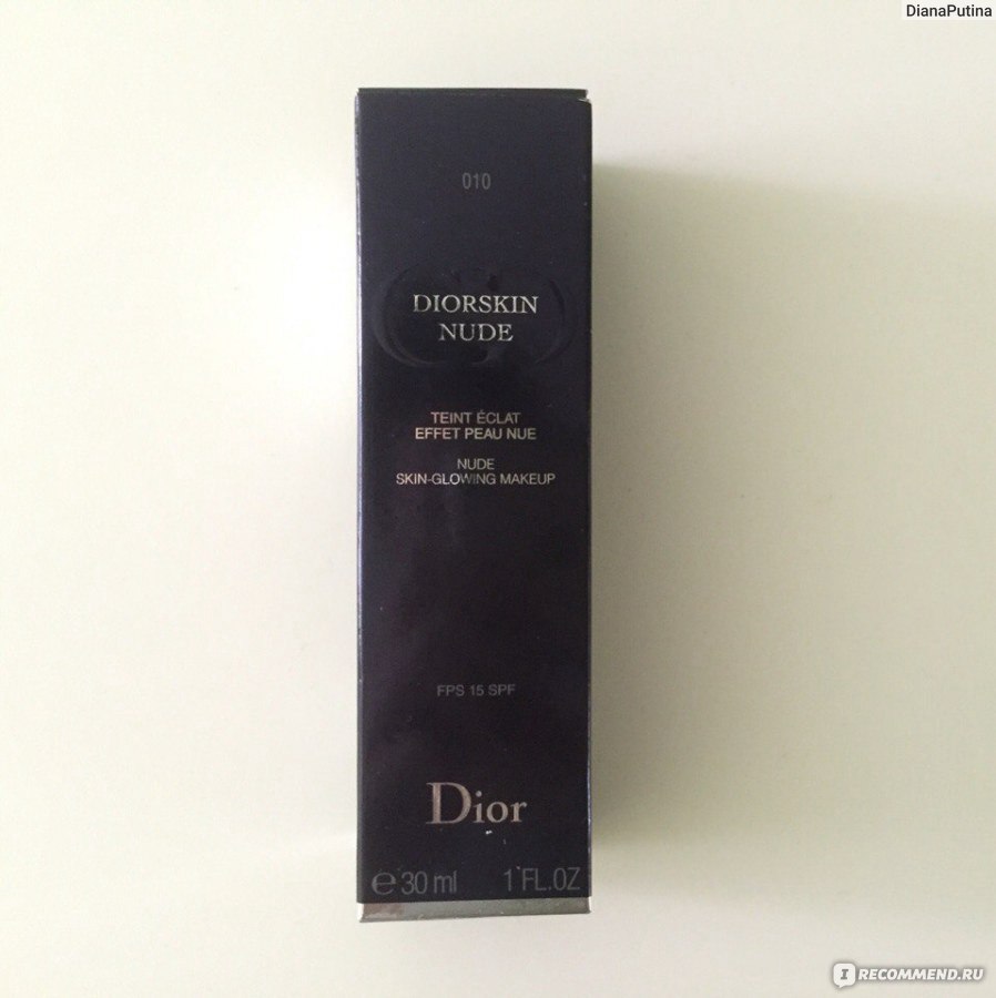 Тональный крем Dior Diorskin Nude Skin glowing Makeup SPF 15