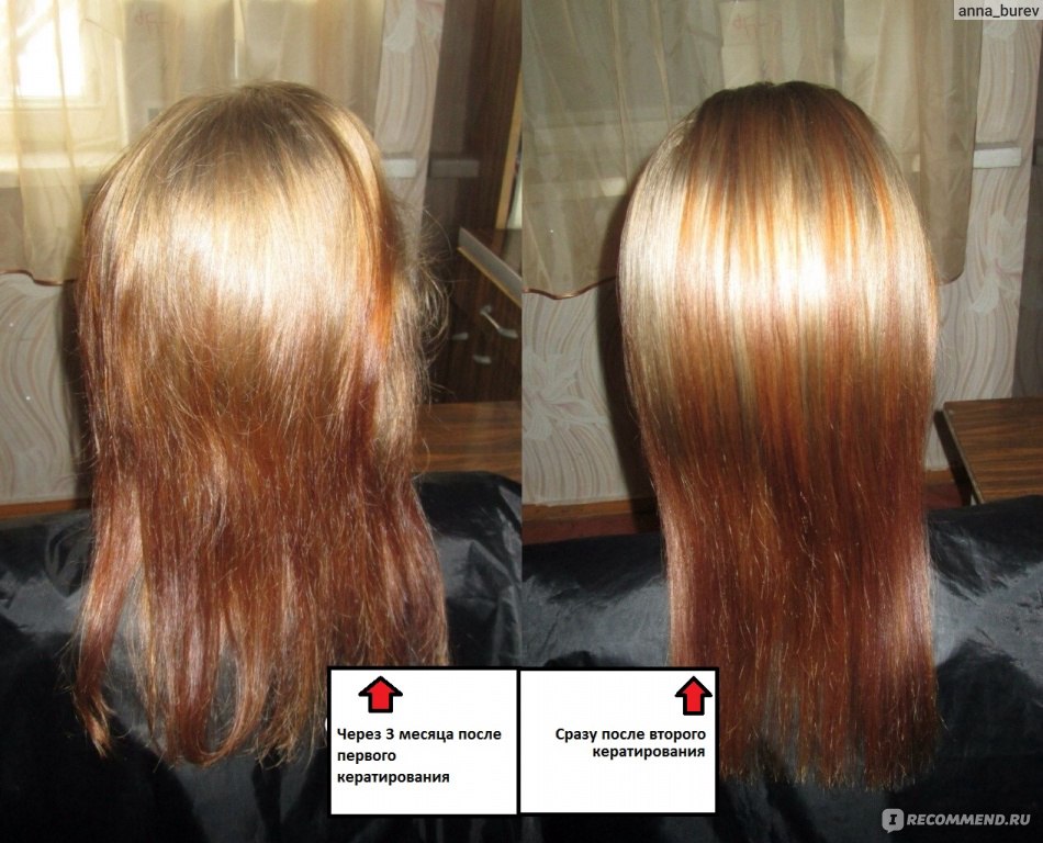 Восстановление волос хной до и после