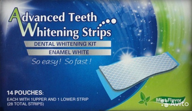 Advanced teeth whitening stripes   