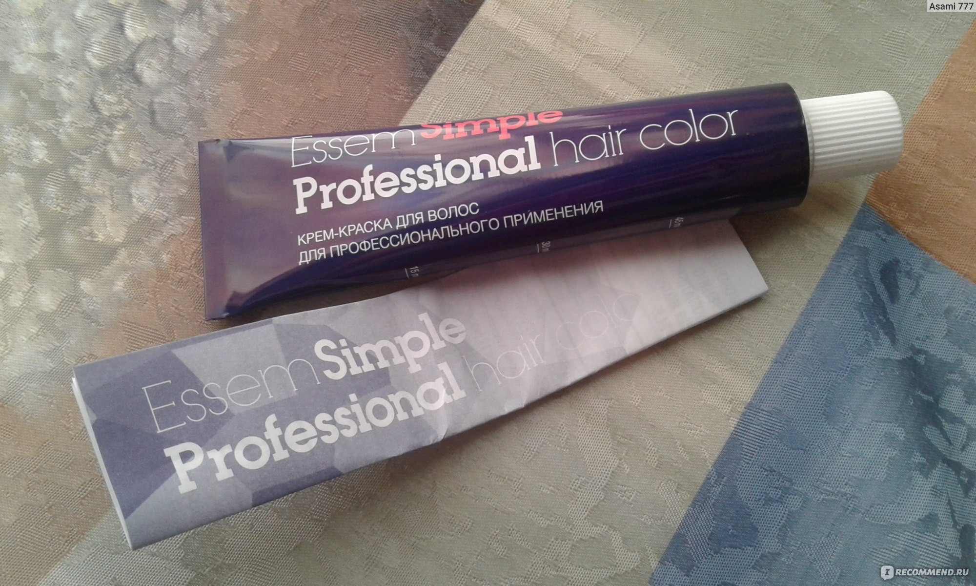 Краска для волос essem simple professional hair color