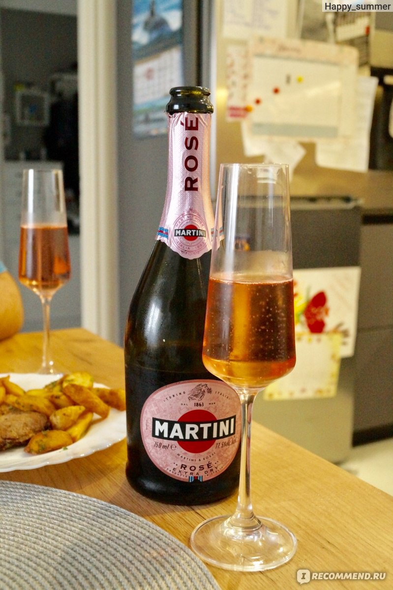 Игристое вино Martini Rose Extra Dry фото