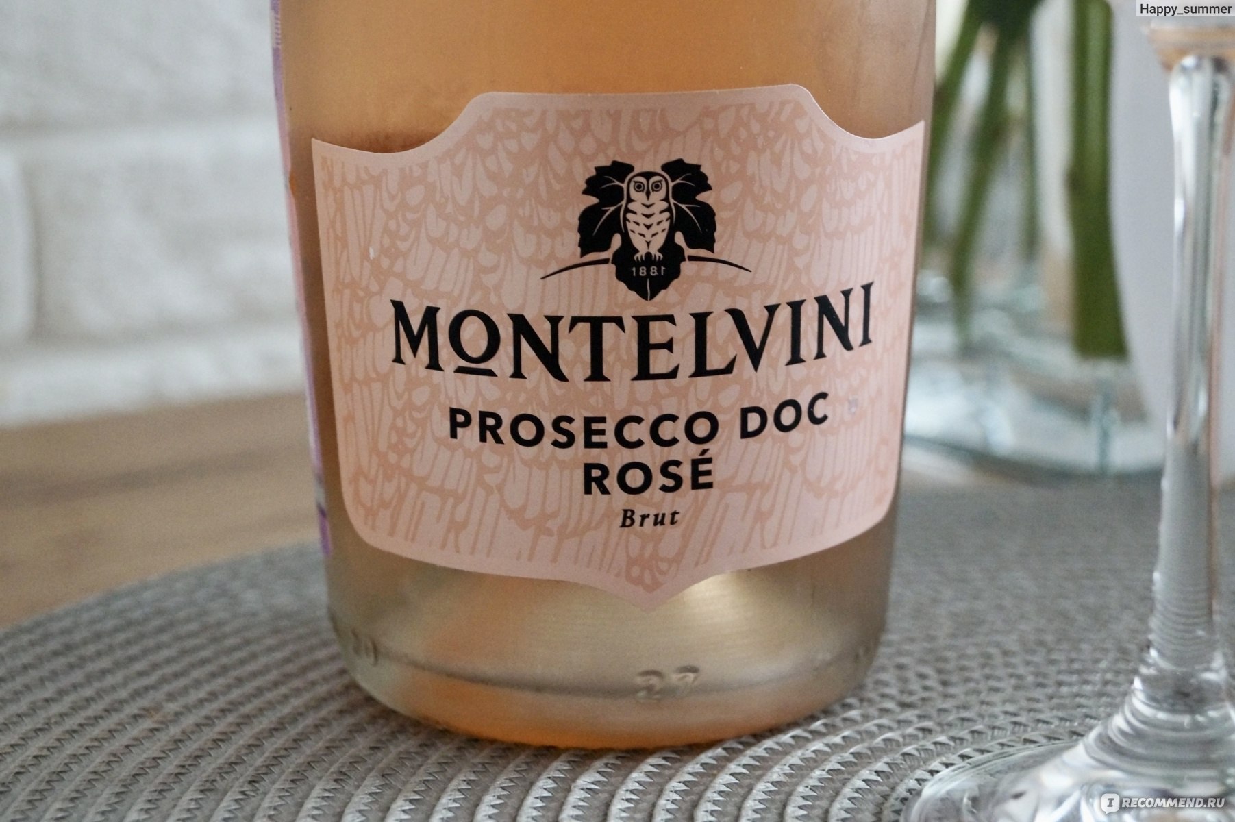 Вино игристое розовое MONTELVINI Prosecco DOC Rose Treviso Brut фото