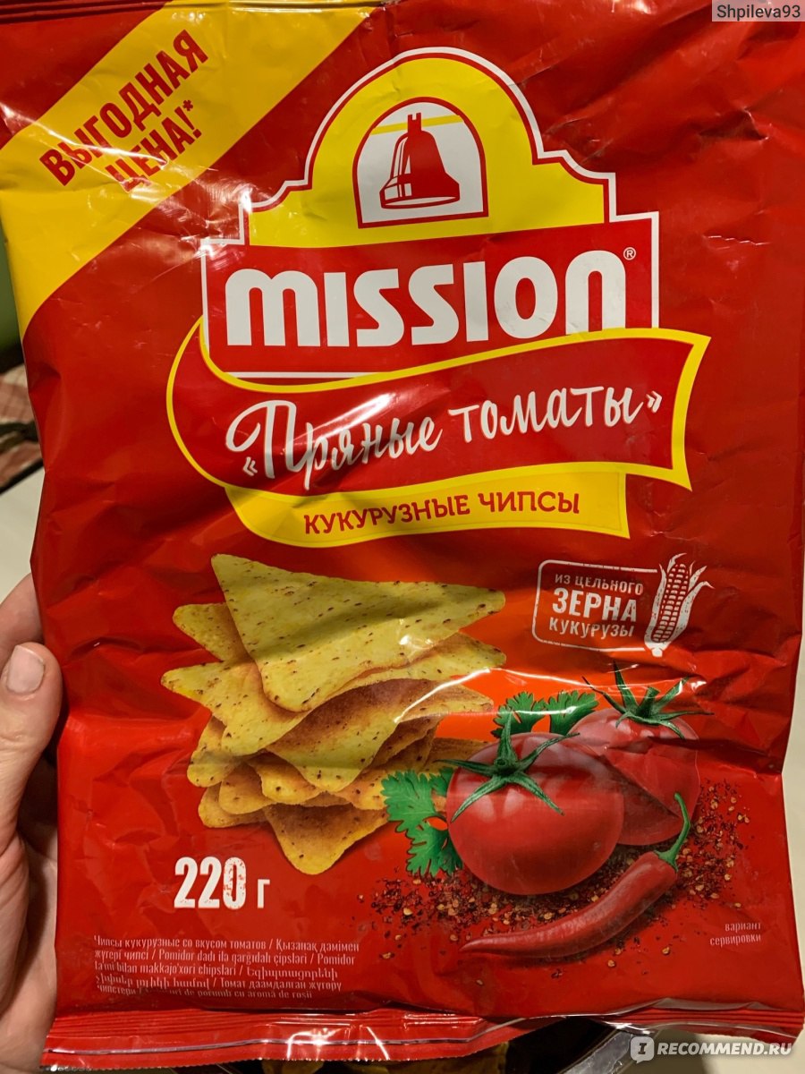 Чипсы кукурузные MISSION Пряные томаты - «Вкусные, хрустящие и ...