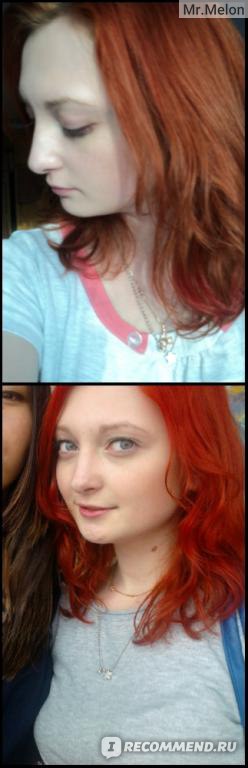 Красная тоника на рыжие волосы фото до и после