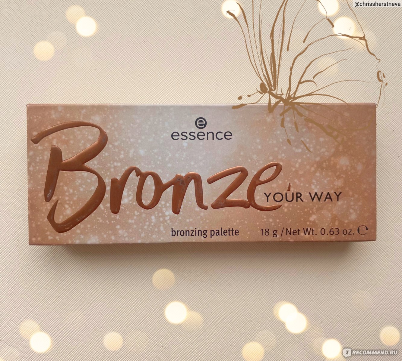 Палетка для макияжа лица Essence Bronze YOUR WAY - «🌞 Бронзирующая палетка Essence  Bronze YOUR WAY для придания коже умеренного сияния и здорового оттенка  загара. »