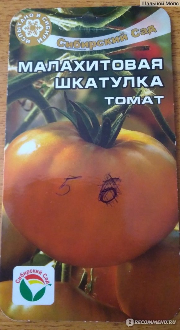 Семена помидор Малахитовая шкатулка отзывы
