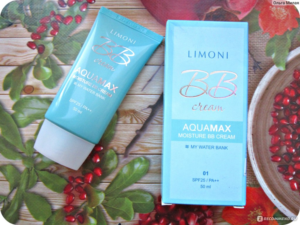 ВВ крем Limoni Aquamax moisture bb cream - «Мой первый BB крем ...