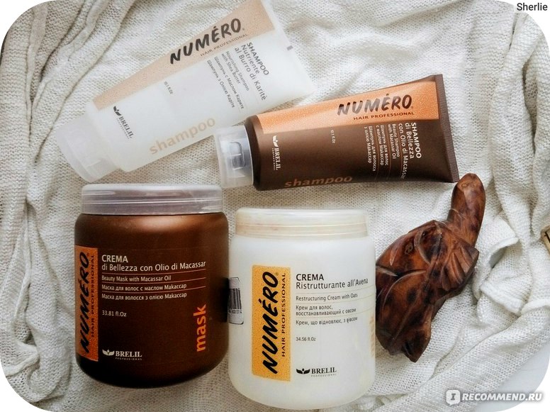 Маска для волос brelil numero beauty mask с макассаровым маслом и кератином