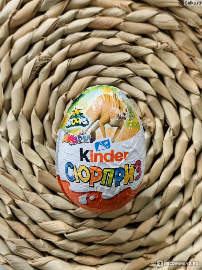 Шоколадное яйцо с сюрпризом Kinder Сюрприз серия "Natoons 2022" Beloved Animals фото