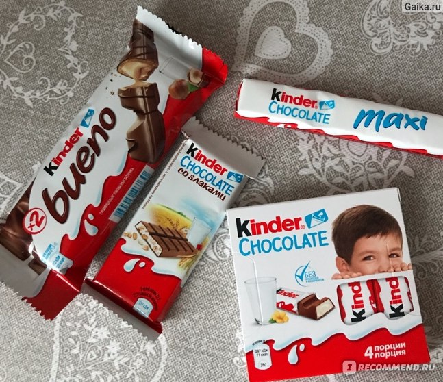 Шоколад kinder Chocolate Maxi молочный