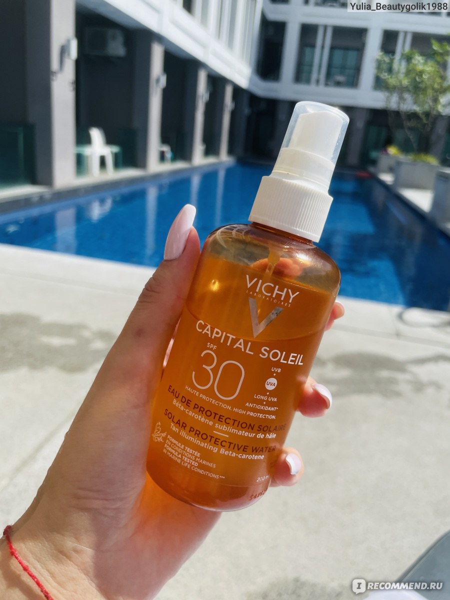 Солнцезащитный двухфазный спрей Vichy Ideal Soleil активатор загара SPF30 -  «Не обгорела, а получила красивый загар! Проверяла под палящим тайским  солнцем☀️💦» | отзывы