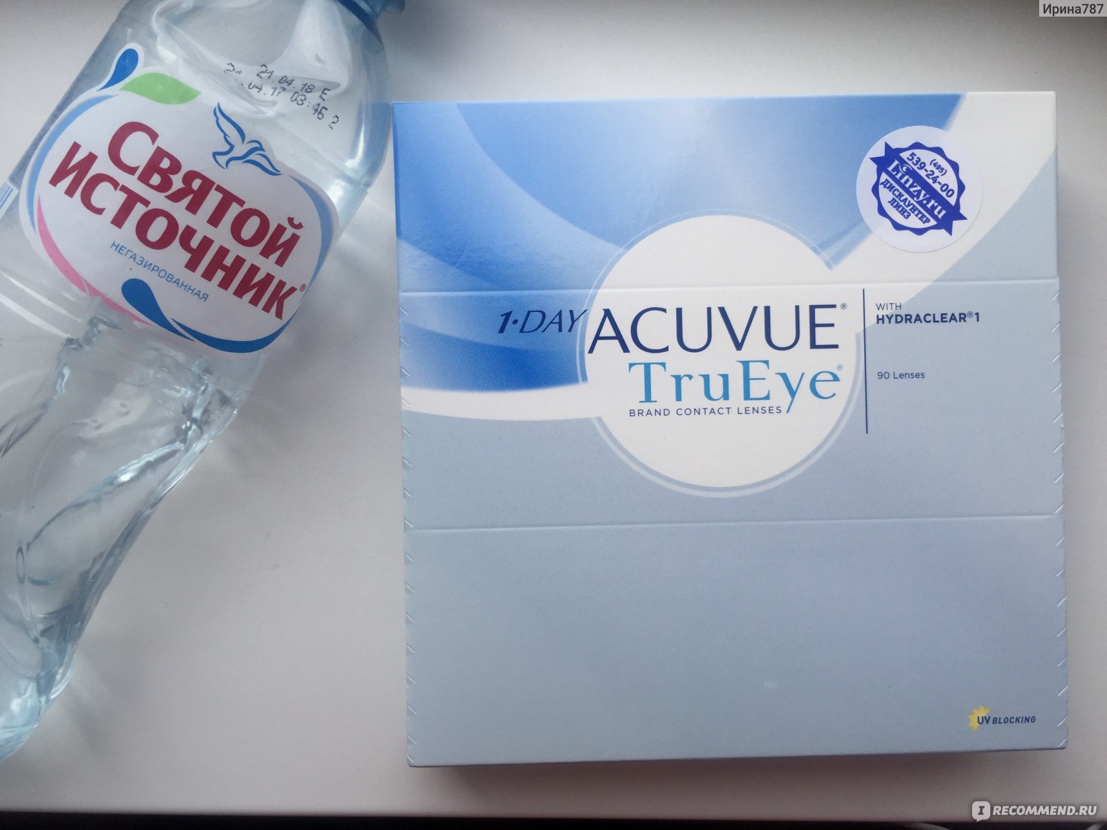 Мягкие однодневные контактные линзы Johnson & Johnson 1-Day Acuvue TruEye -  «Пяь лет отрицай, несколько лет ходи в очкках, а потом купи линзы и  разгляди мужа и маму в толпе... история моего