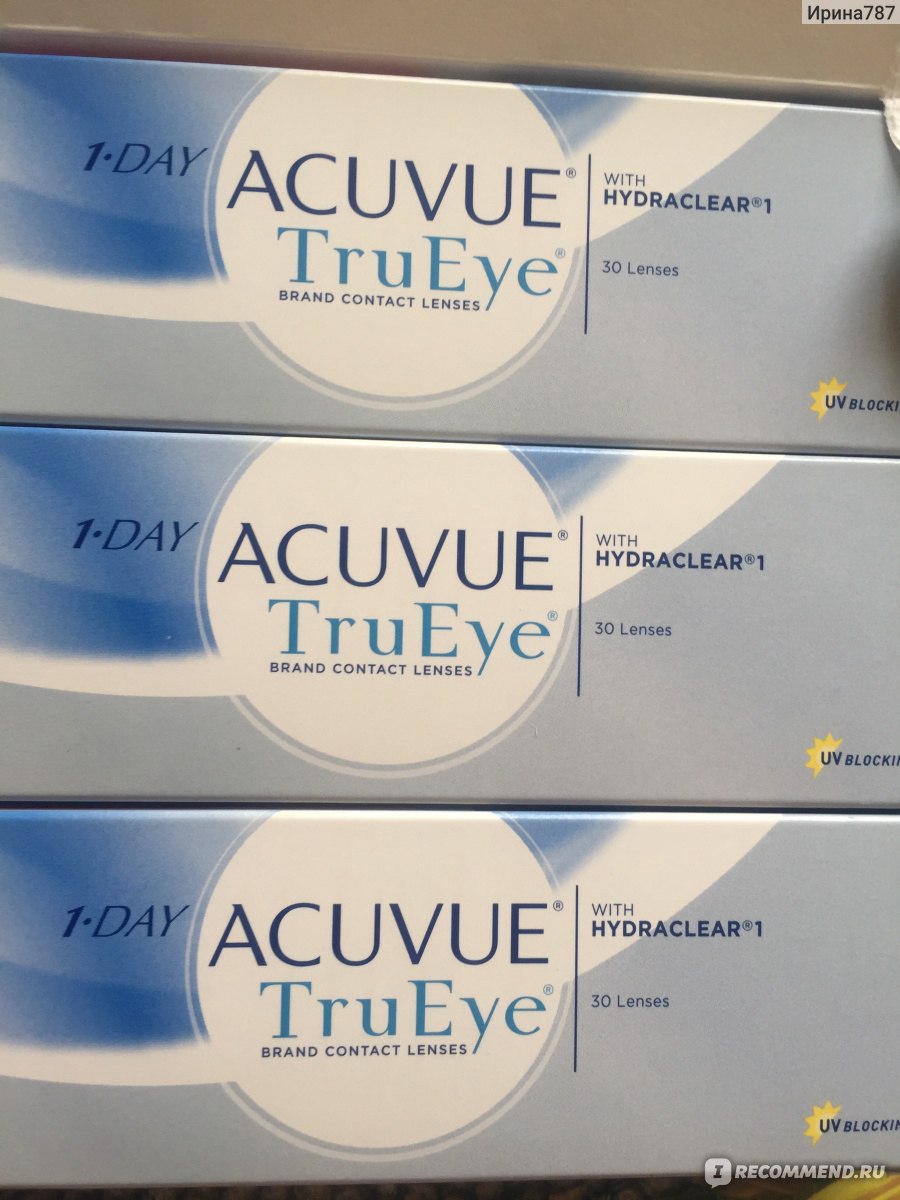 Мягкие однодневные контактные линзы Johnson & Johnson 1-Day Acuvue TruEye -  «Пяь лет отрицай, несколько лет ходи в очкках, а потом купи линзы и  разгляди мужа и маму в толпе... история моего