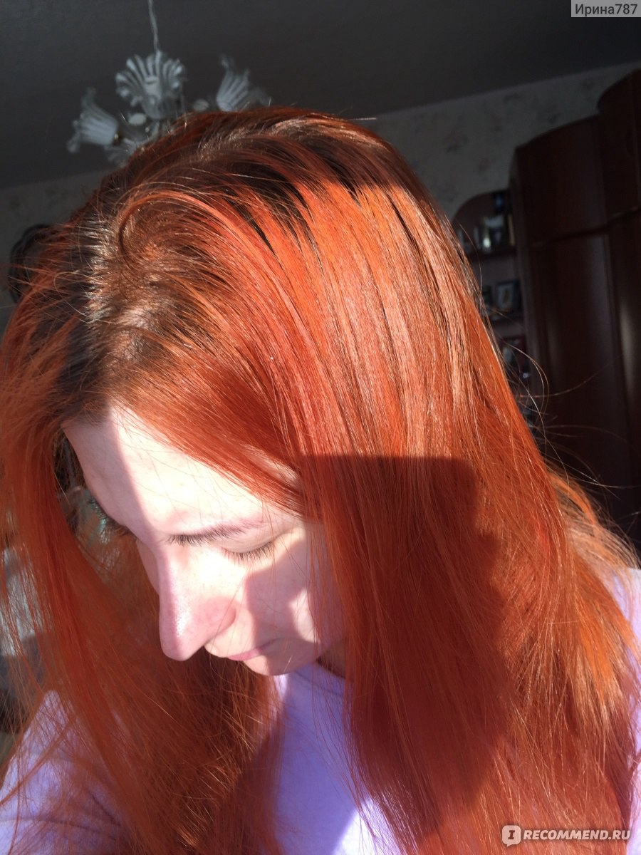 Краска для волос рыжая смывающаяся