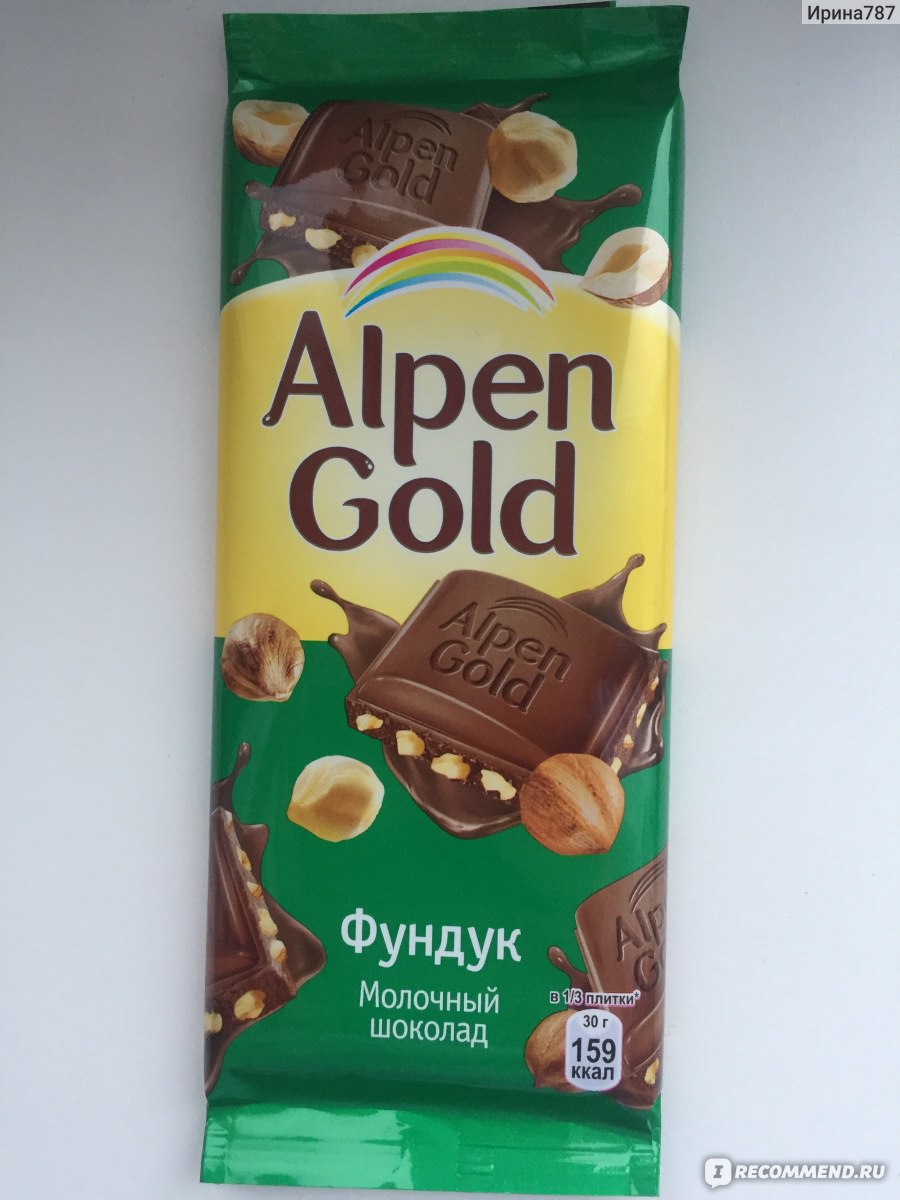 Alpen Gold шоколад фундук