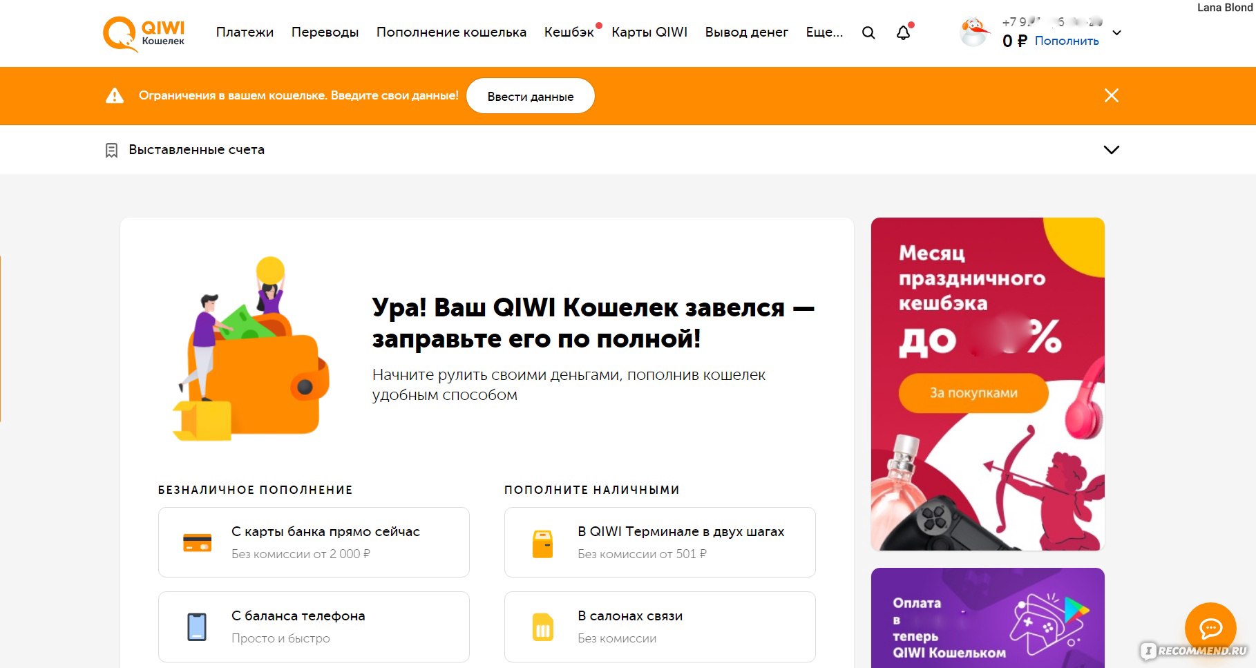 QIWI / КИВИ Банк (АО) - «Остался ли привлекательным Qiwi кошелек после  ухода с Irecommend? Как использовать средства без комиссионных выплат? На  сколько отличается размер комиссии при совершении различных финансовых  операций? Много