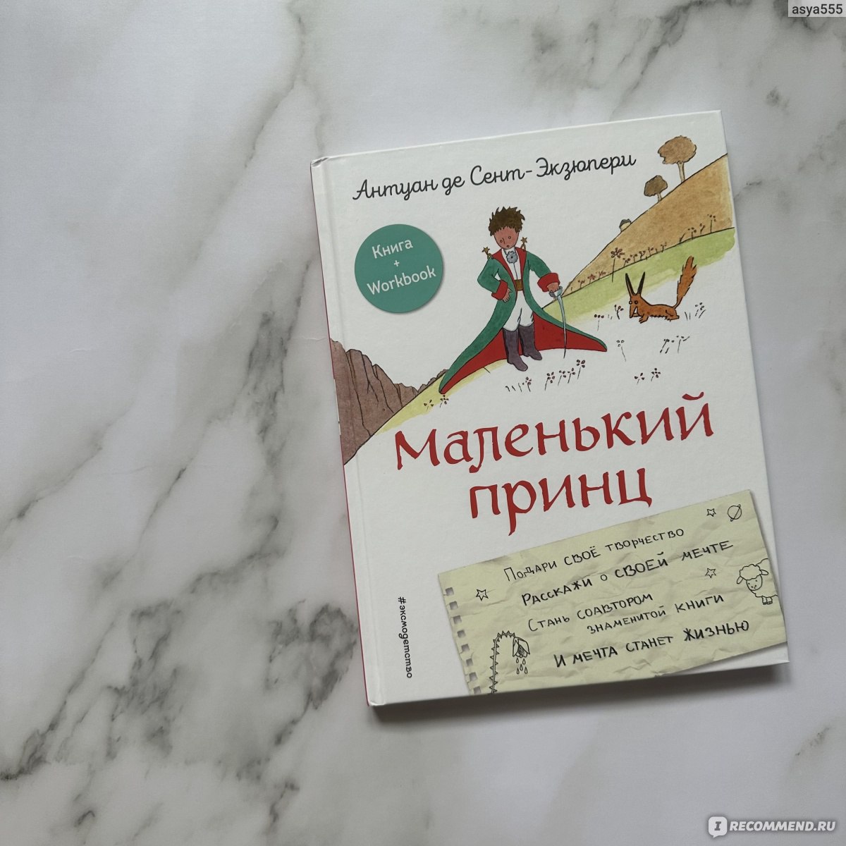 Маленький принц. Стань соавтором знаменитой книги (рис. автора) Антуан  Сент-Экзюпери - ««Самое главное - то, чего глазами не увидишь».🧡  Трогательная и мудрая история на все времена + Workbook» | отзывы