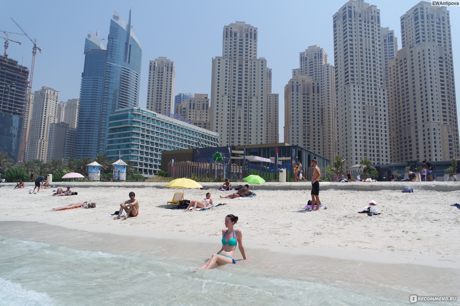 Дубай Марина пляж
