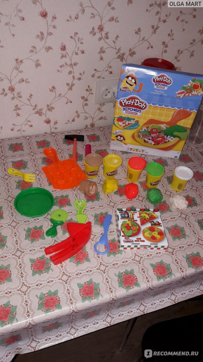 Play-Doh Pizza Party - «Игровой набор Play-Doh Pizza Parti (Плей-До Пицца  Пати) трехлетнему ребенку пришелся по душе.» | отзывы