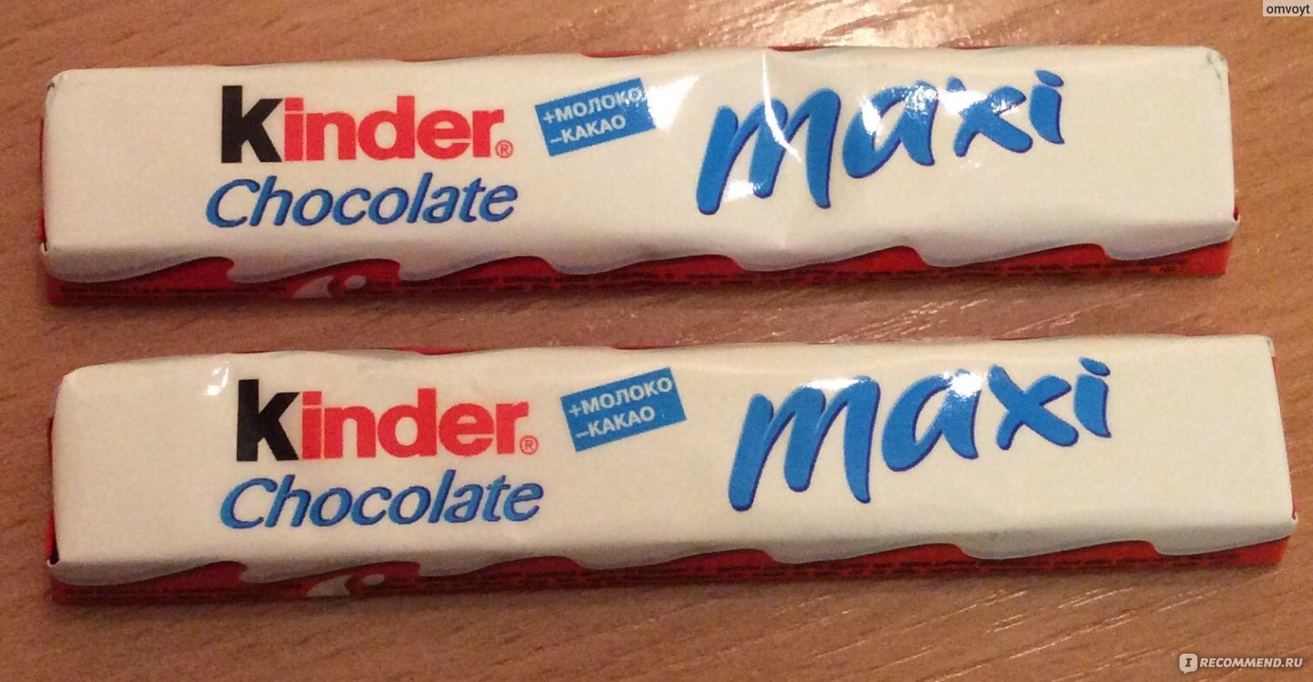 Шоколад kinder Chocolate Maxi молочный