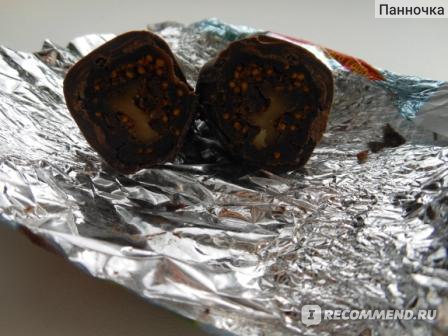 Конфеты глазированные ВО-РОСТ Инжир с грецким орехом в шоколадной глазури фото