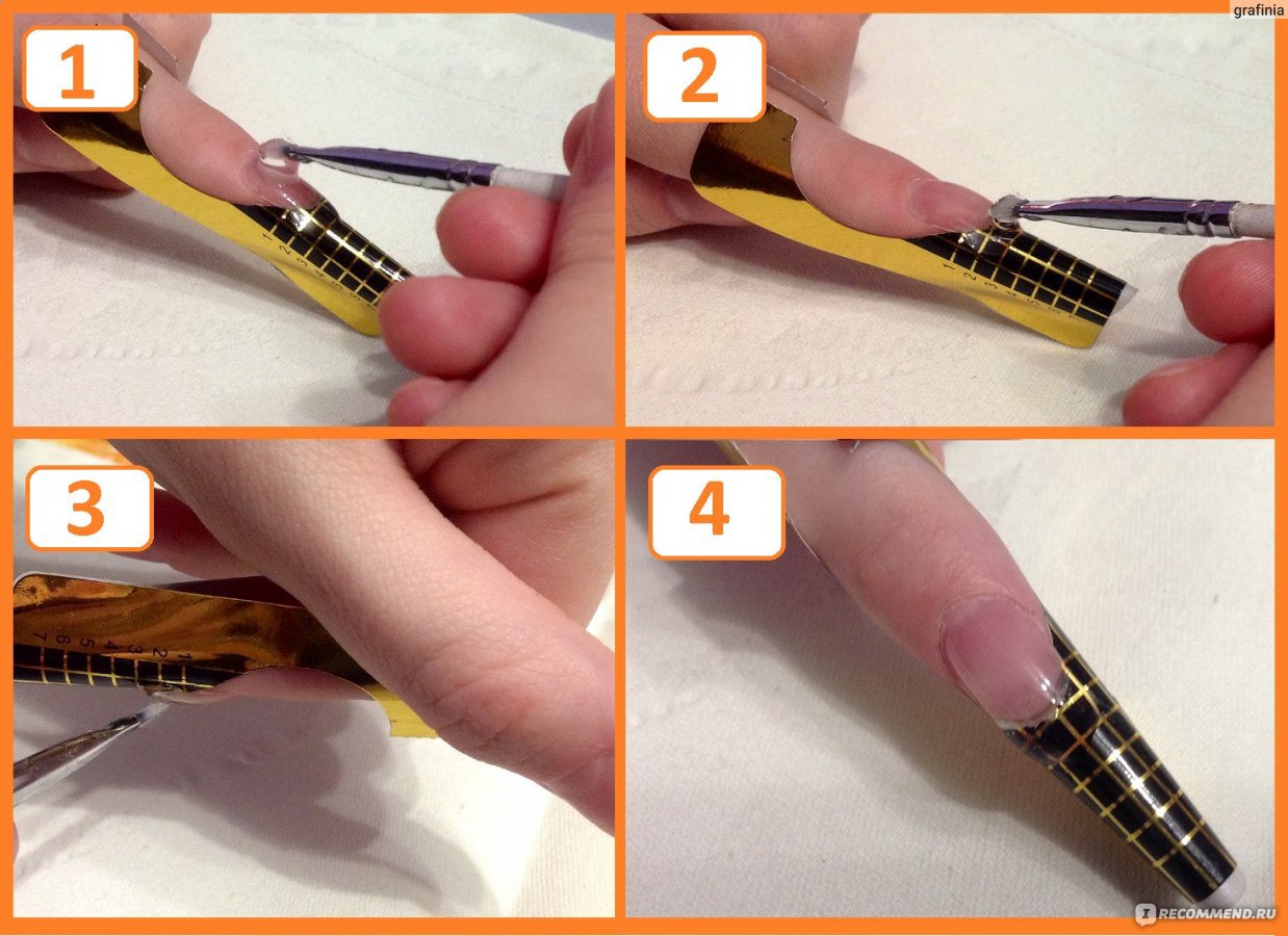 Наращивание ногтей гелем - «Выкладываю подробную фото-инструкцию, какнарастить ногти гелем на формах самой себе, наращивание \