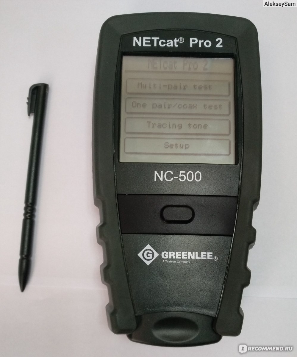 Кабельный тестер Greenlee NETcat Pro NC-500, тестер интернет кабеля,  Ethernet тестер - «Хороший прибор. Для дома очень дорого, а для своего  работодателя вы можете деньги сэкономить. » | отзывы