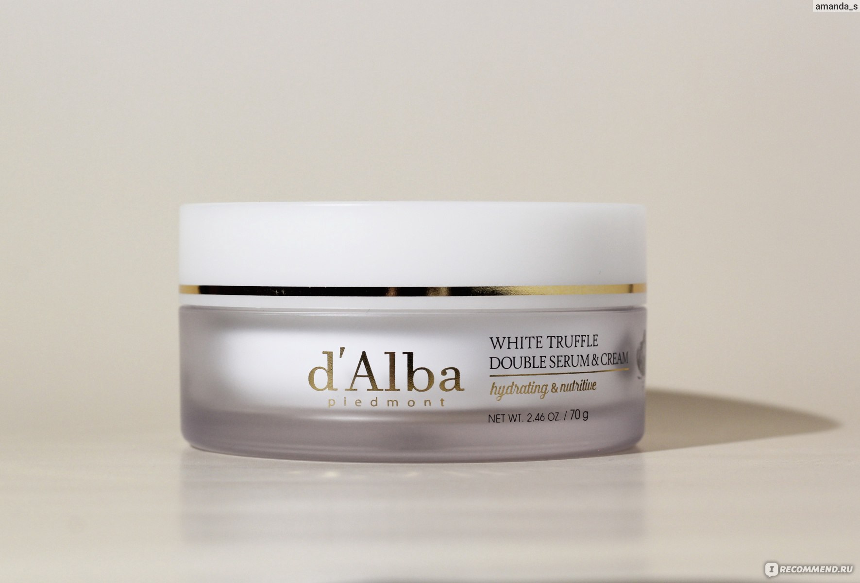Крем для лица D'Alba 2-этапный для увлажнения и питания White Truffle Double Serum & Cream фото