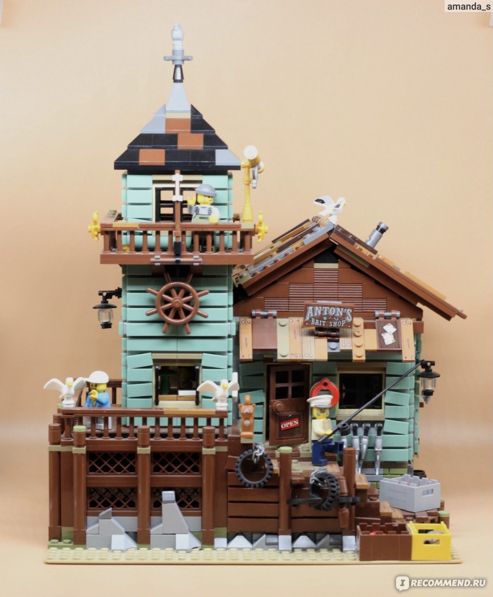 Конструктор Lepin Creator 16050 Старый рыболовный магазин Old Fishing Store  - «Отличная реплика конструктора Lego 21310 с Алиэкспресс в несколько раз  дешевле. Занятие, которое затягивает даже взрослых. Показываю поэтапный  процесс строительства старого