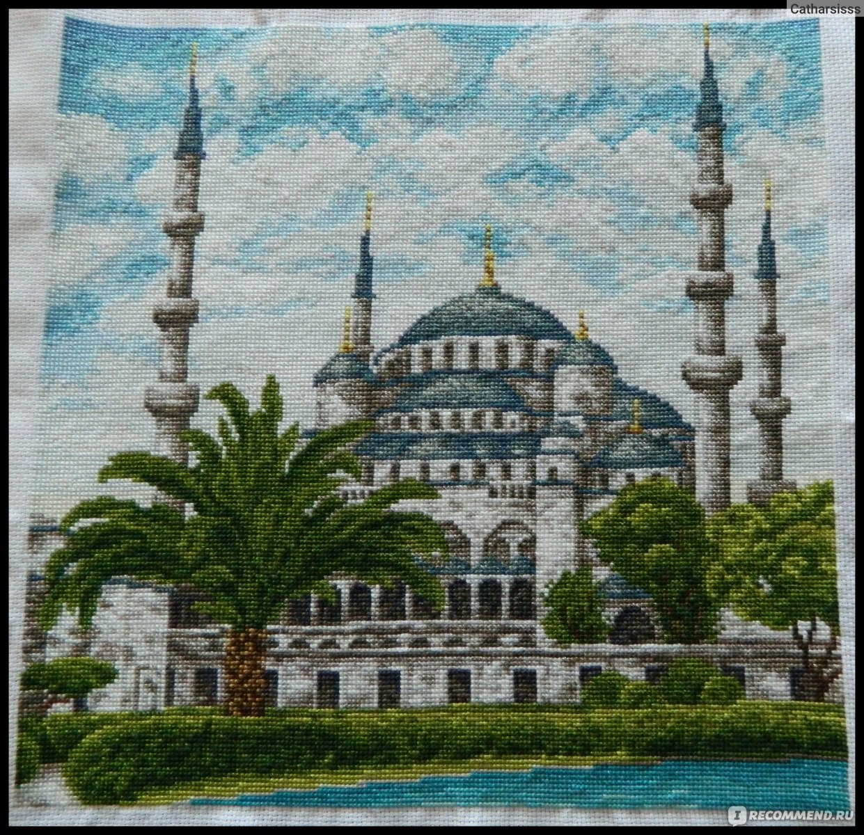 Схема вышивки «Мечеть в Мекке»