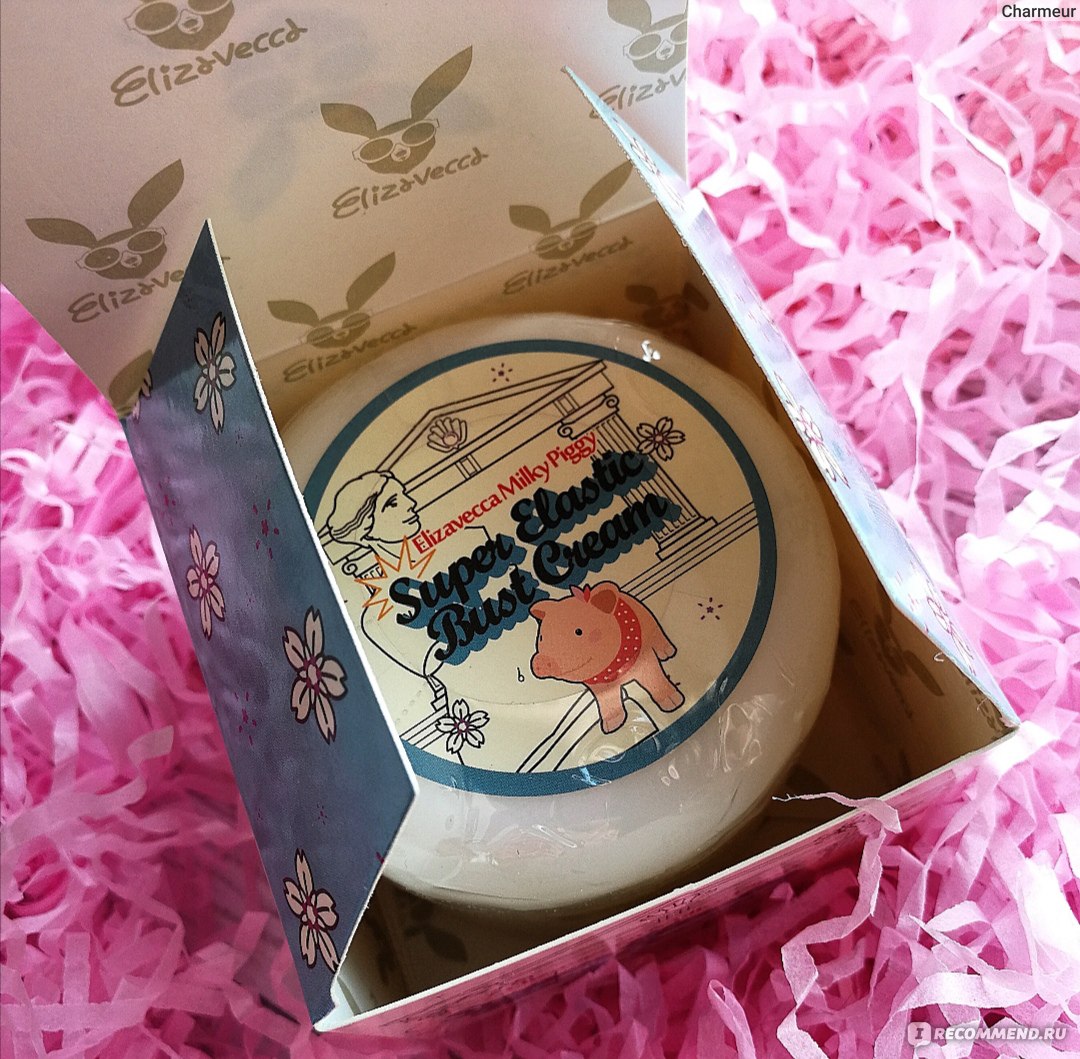 Крем для бюста Elizavecca Milky Piggy Super Elastic Bust Cream Моделирующий  крем для груди - «?Elastic Bust Cream: хороший помощник для поддержания  красивого вида груди и животика. Обратите внимание- содержит свиной  коллаген! +