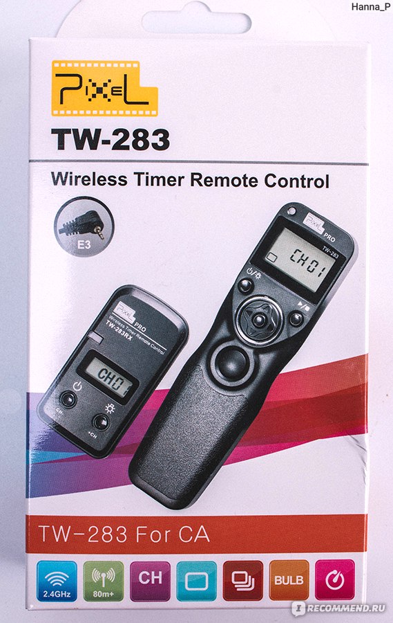 Пульт дистанционного управления Aliexpress ИК Pixel TW-283 Shutter Release Wireless Timer Remote Control For Canon 6D 5D Mark II 1100D Nikon D7000 D7200 D3100 Sony A6000 A7 фото