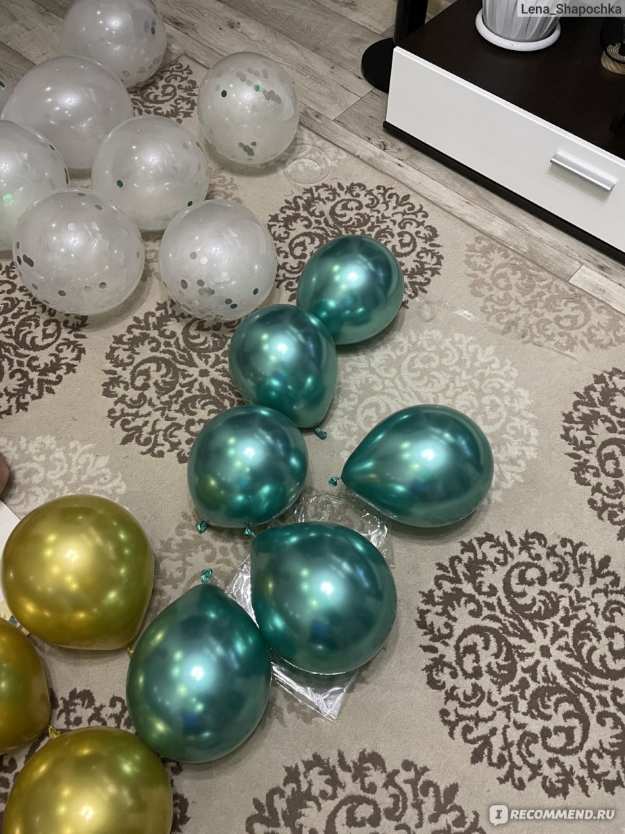 Воздушные шары Fix Price декорация для праздника из воздушных металлизированных шаров и бумажных аксессуаров фото