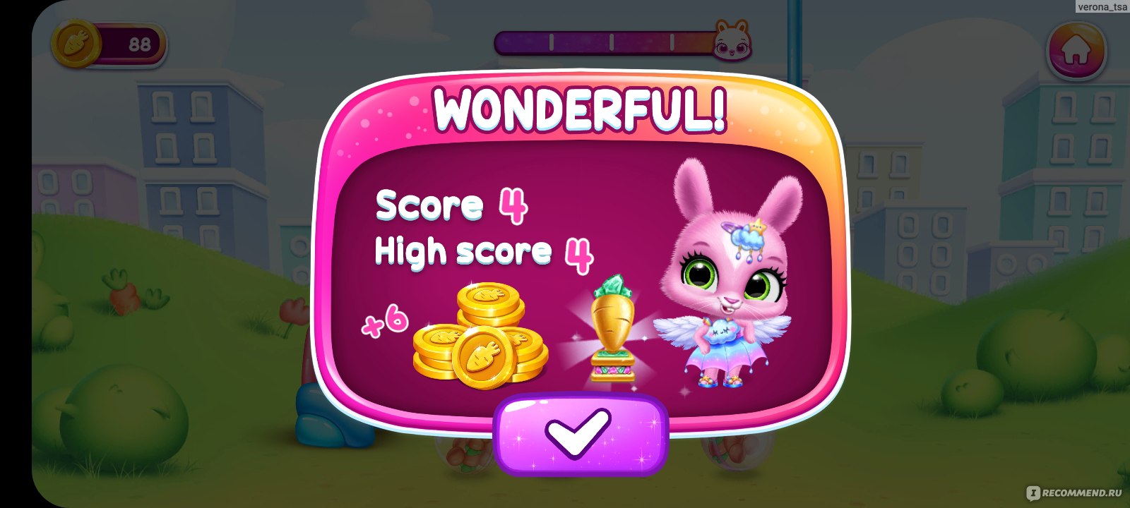 Приложение Bunnsies - Happy Pet World - «Собираем коллекцию из 26  очаровательных кроликов! В связи с наличием встроенных покупок, в  бесплатной версии доступно собрать 21 персонажа. Интересная игра в шикарном  интерфейсе.» | отзывы