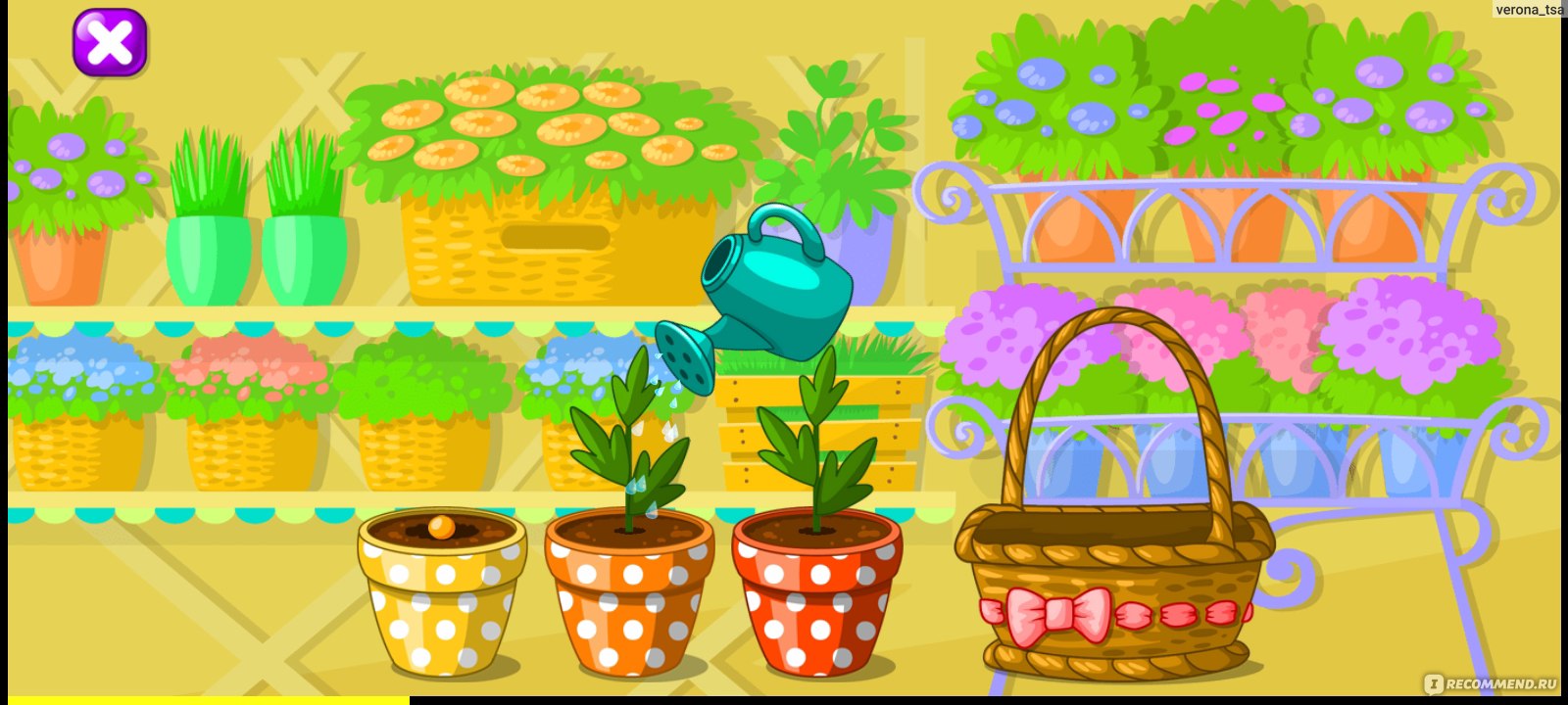 Приложение Garden Game - «Садоводство для детей!🌼🌱☀️ Выращиваем цветы,  проводим уборку на чердаке, отправляемся на территорию огорода.  Увлекательная и очень красочная игра для маленьких игроков!🏡» | отзывы