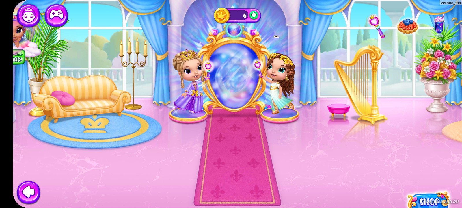 Приложение Princesses - Enchanted Castle - «Собираем коллекцию из 20  обворожительных принцесс. Потрясающая игра для девочек!👑 Приложение  включает встроенные покупки, но данный критерий не снижает качество игры.»  | отзывы