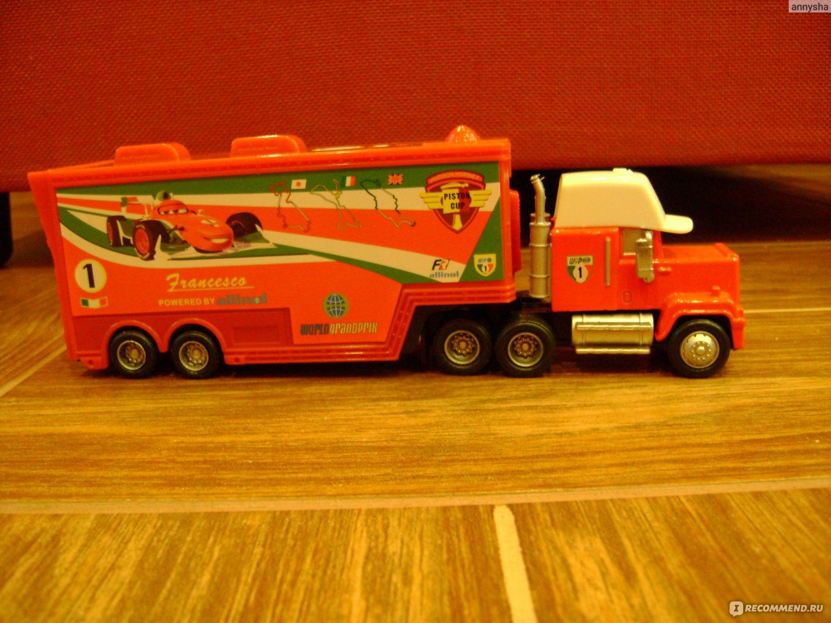 Aliexpress Pixar cars 2 # 95 43# 86# Mack truck Hauler + Diecast Meta small  cars - «оригинальная машинка, но сына не очень то впечатлила!» | отзывы