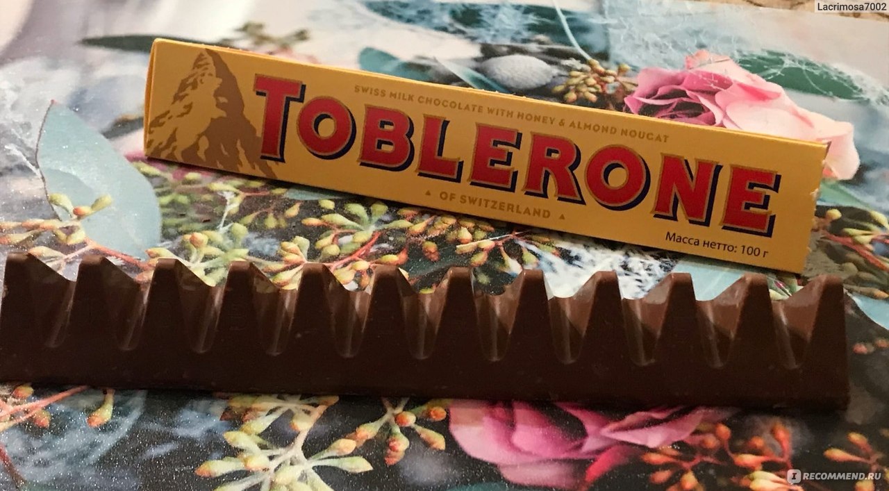 Toblerone шоколад молочный с медово миндальной нугой 100г