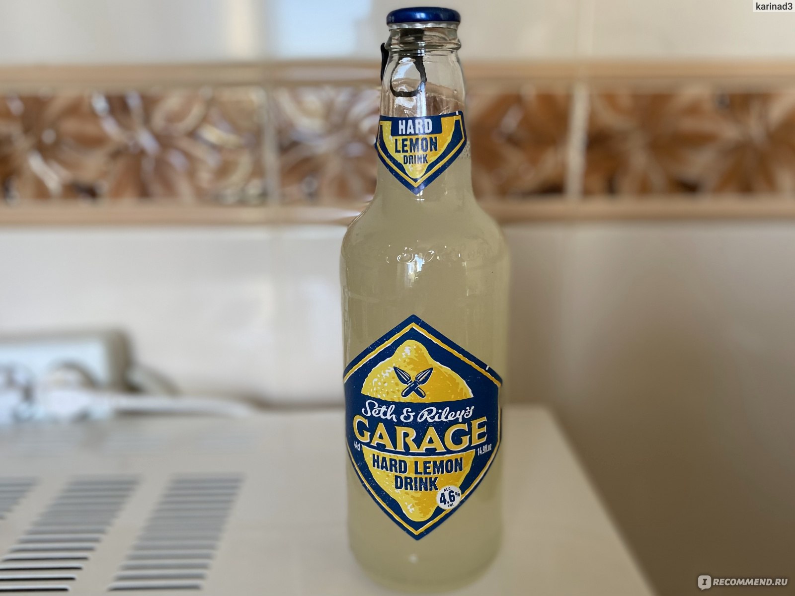 Пивной напиток Seth&Riley's Garage hard Lemon, 440 мл.,
