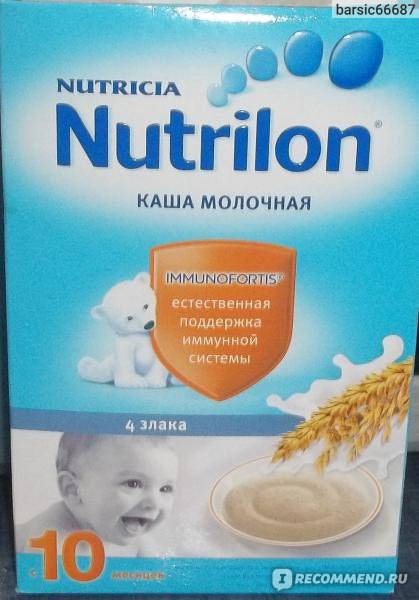 Каша молочная nutrilon 4 злака