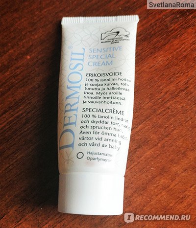 Крем Dermosil Lanolin Cream Sensitive - «Спасает от сухости кожи» | отзывы