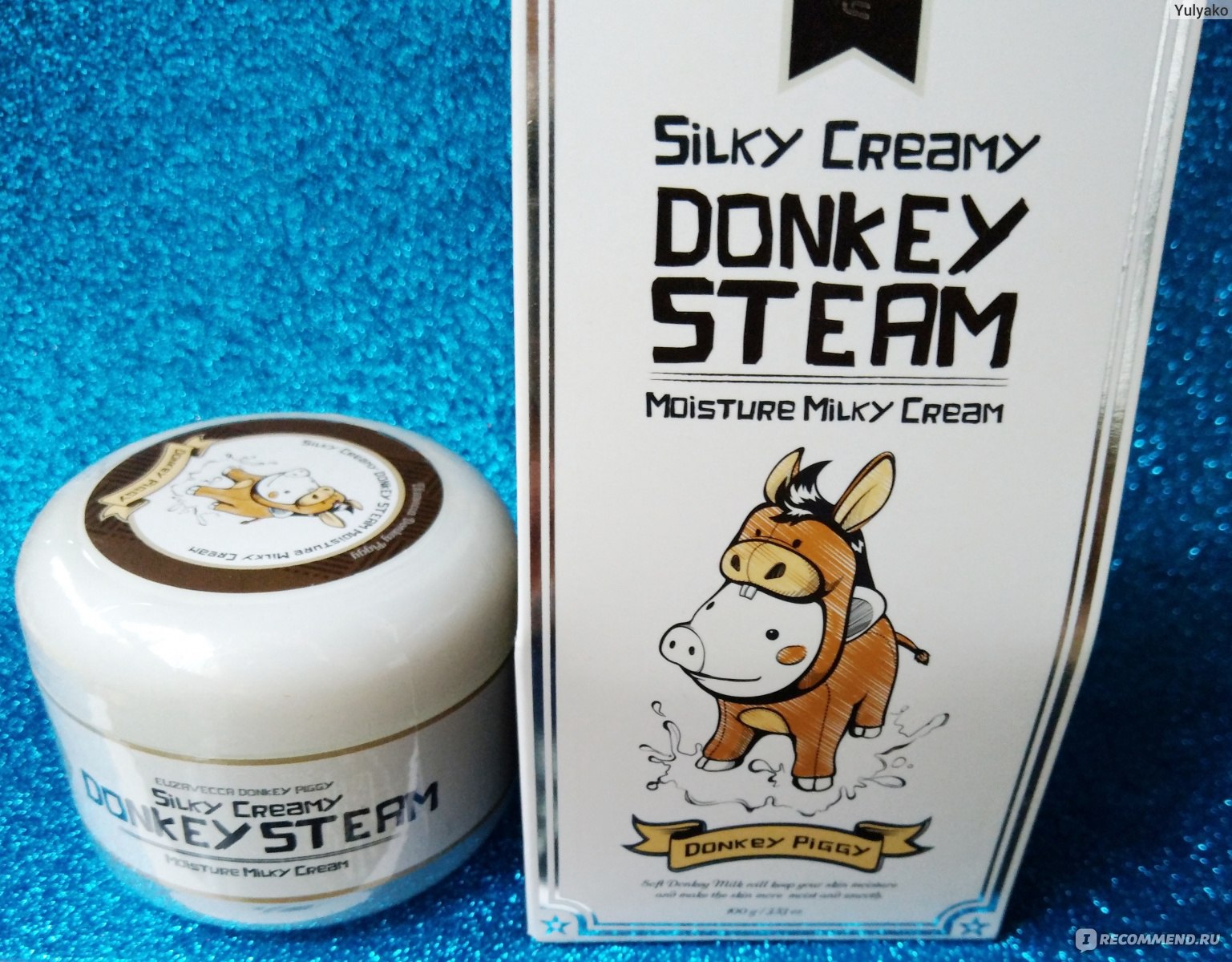 Silky cream donkey steam cream mask фото 87