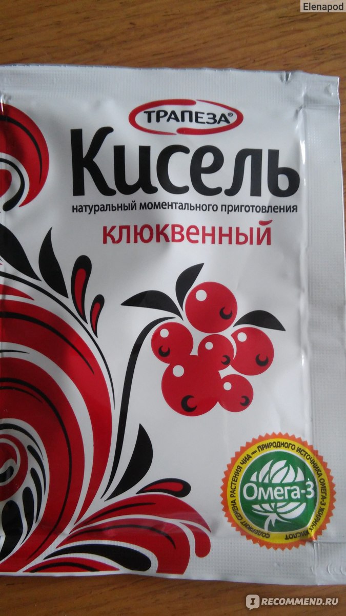 Кисель Трапеза клюквенный натуральный моментального приготовления -  «Вкусный кисель, отлично заварить в кружке на работе!» | отзывы