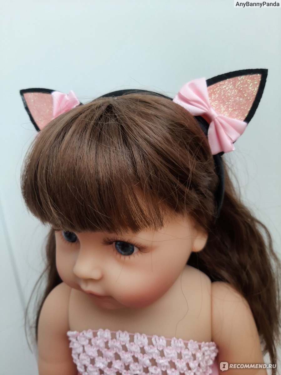 Кукла-реборн AliExpress  NPK Reborn doll 55cm pink princess bat toy super soft full body silicone doll for girls фото