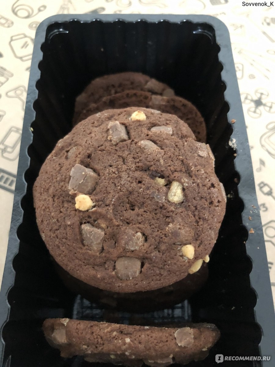 Печенье Mars Soft Baked Double Chocolate & Caramel Cookies - «Шоколадное  печенье Mars с кусочками шоколада и ирисками - это точно Космос)» | отзывы