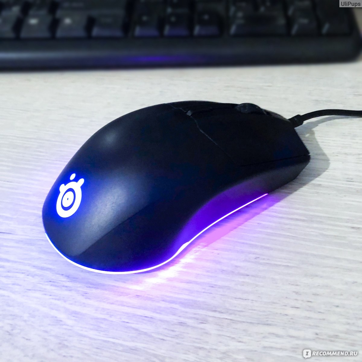 Игровая компьютерная мышь SteelSeries проводная Rival 3 черная - «Отличная  мышь для работы и игр, 8500 dpi, пользуюсь ей почти два года. Легая,  быстрая, стильная. Не хочу чтоб ломалась и искать другую!