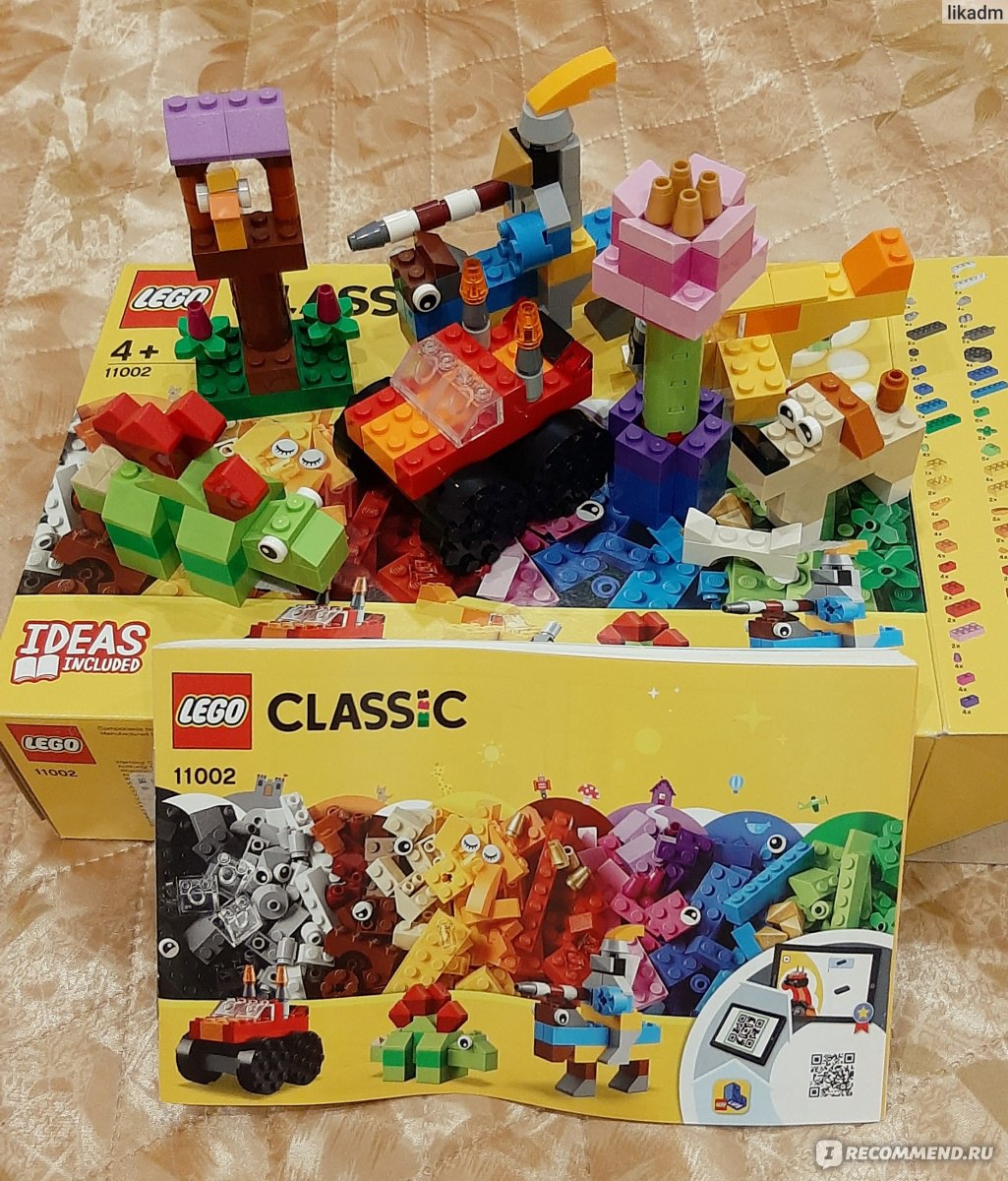 Lego Classic Базовый набор кубиков 11002 - «Базовый набор кубиков Lego  серии Classic глазами пятилетней девочки » | отзывы