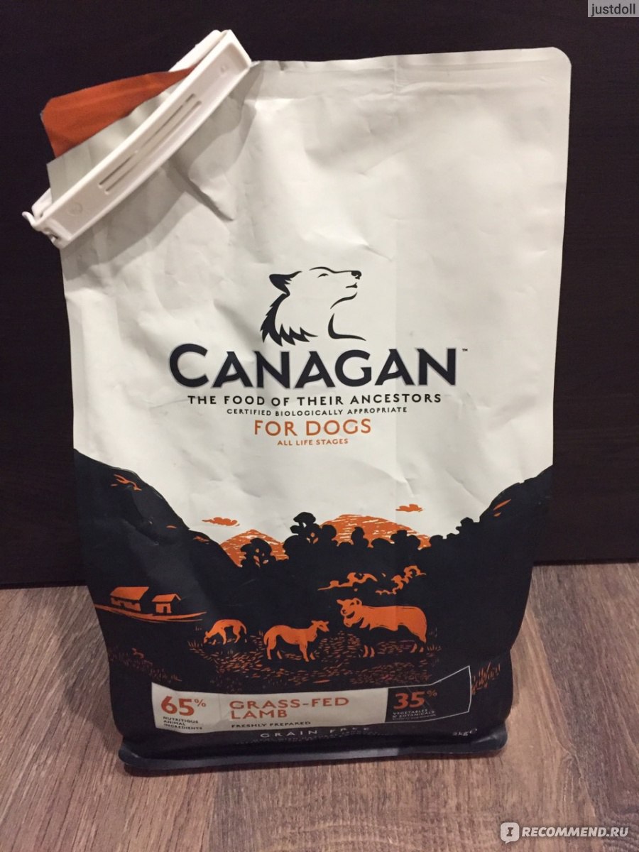 Корм для собак Canagan GRAIN FREE GRASS FED LAMB беззерновой сухой для собак  и щенков всех пород с ягненком - «Хороший аппетит и внешний вид вашей собаки  на этом корме обеспечены. Беззерновой,
